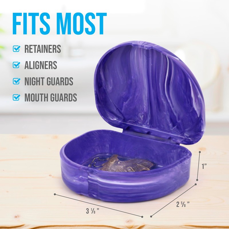 Blasting Health Marble Retainer Cases with Labels - Pack of