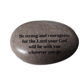 Scripture river rock stone encouragement God