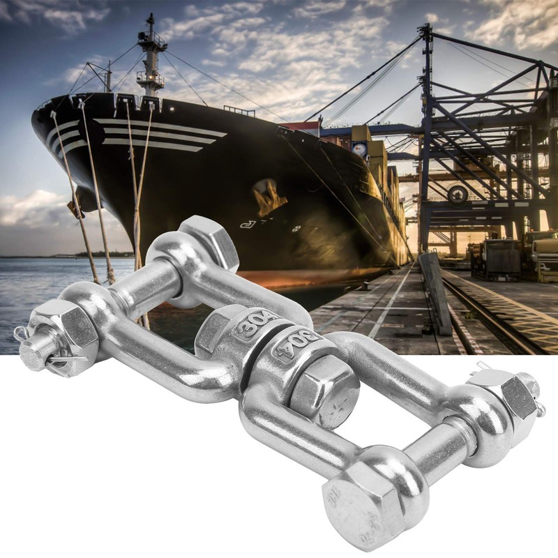 2Pcs Anchor Swivel Shackle, 304 Stainless Steel Swivel Shackle, Rotating