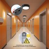 ZAGO 7 Inch Flush LED Lights with Emergency Battery Backup,