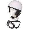 Mil-Tec Half Shell Helmet with Goggles, Olive, white, m