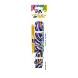 Fancy Pets Correa Mediana Color Mix para Perro, Paseo Seguro y Cómodo