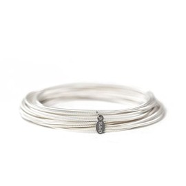 Emerson & Oliver - Sets of 25 Dia Bracelets - Dia Spring Bracelets – Plated, Simple, Inspirational, Boho, Minimalist (Sterling Silver, 6.5")