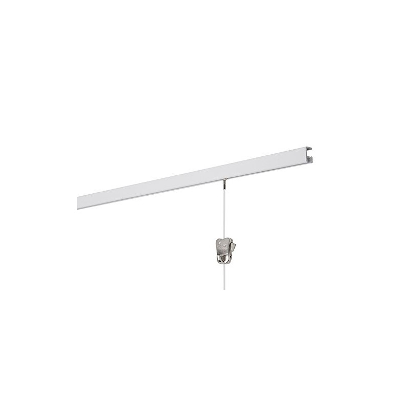 STAS Picture Hanging System: STAS minirail White 200cm 78.75 inch