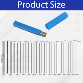 30 Size Mandrels Stainless Steel Ring Mandrel Mandrel Dowels Jewelry Making Kit Wire Wrap Rings Tools for Forming Rings, Soft Soldering, Electoforming Jewelry, Making Jump Ring, Beaded Coils and Spir