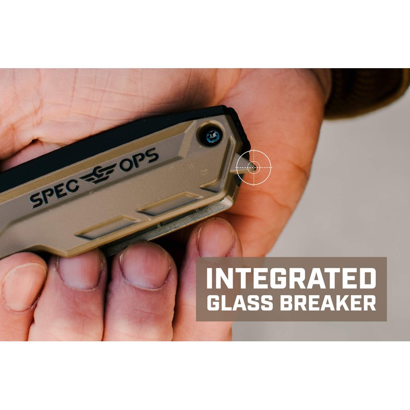 Spec Ops Tools Folding Utility Knife with Retractable Blade, Includes