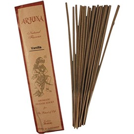 GURU SHOP Arjuna Incense Sticks, Balinese Incense Sticks, Vanilla, Brown, 26 x 6 x 0.5 cm, Incense Sticks from Bali