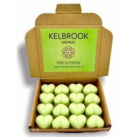 Wax Melts - Pear and Freesia | 16 Pack | Strong Scented | Made in The UK | Plastic Free | Vegan