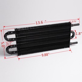 GRAND ORANGE Universal 19 Row AN10 Engine Transmission Oil Lines Oil Cooler Kit Compatible with LS1 LS2 LS3