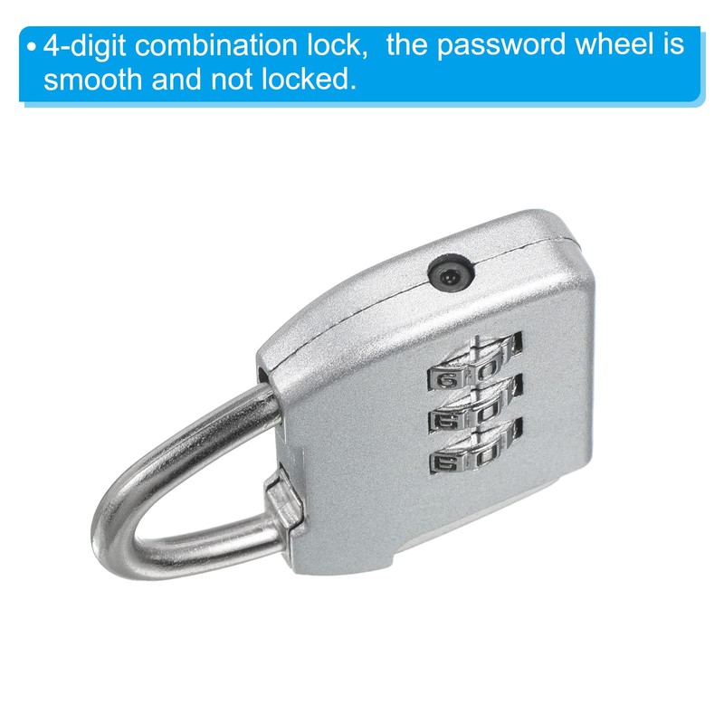 PATIKIL Security Steel Cable with 3 Digit Combination Lock, Travel