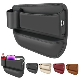 Cup Holder Gap Filler, Car Gap Filler Organizer, Car Gap Filler, Gap Filler Organizer, Car Gap Holder, Suitable Most Vehicles (Driver Seat - Black)