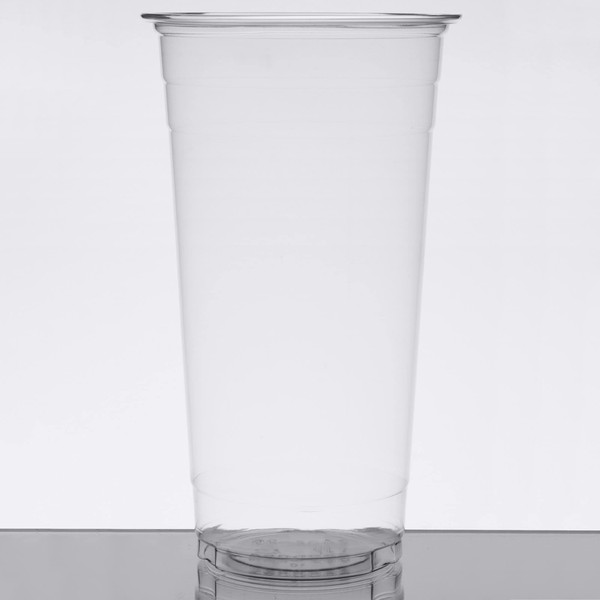 AMC Distributions 24 oz Crystal Clear PET Plastic Cups (Case of 500) for Iced Coffee, Cold Drinks, Smoothies, Milkshake, Slush Cups, Slurpee, Party's, Plastic Disposable Cups, CC12_1000