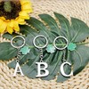 Initial Letter Keychain A-Z Letter Keyring 26 Initial Letter Charm