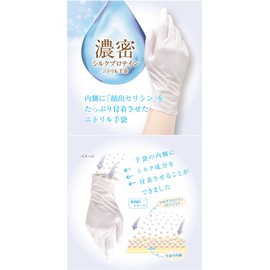 Fukutoku Sangyo Nitrile Gloves, Disposable Gloves, 20 Pieces, White, Powder Free, Powder Free, Ultra Thin, S, Rubber Gloves, Food Sanitation Act Compliant, Gentle on Your Hands, Anti-Slip