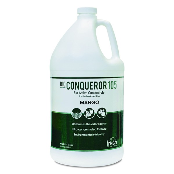 Fresh Products 1-BWB-MG 1 Gallon Bio Conqueror 105 Enzymatic Odor with Mango Fragrance (Case of 4)