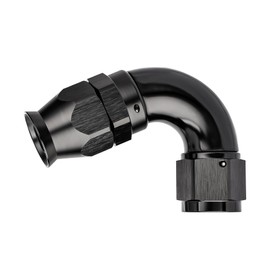 EVIL ENERGY 6AN 120 Degree PTFE One Piece Full Flow End Hose Fitting Aluminum Black