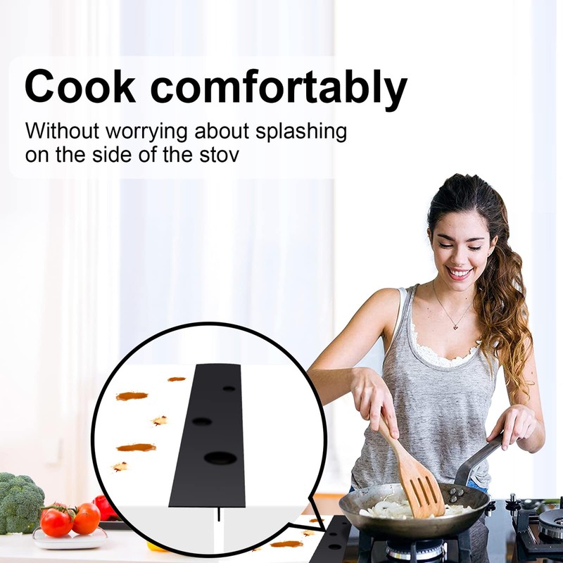 DSYJ Silicone Stove Gap Covers Strips for Kitchen Stove Top