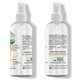 Dr Joe Lab Organic Lemon Mist For Skincare - USDA Certified - 4 oz- Hydrating - Moisturize Sensitive and Dry Skin - Essential Oil & Glycerin Body Mist - Packaging May Vary.