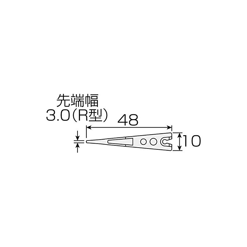 Hozan P-643J-1 ESD Soft Tip Replacement Tip Tweezer Replacement Part,
