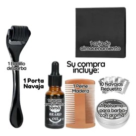 Kit Barba Cuidado Para Hombres, Herramientas De Aseo 6pcs