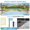 Inground Pool Volleyball Net Set with Max 26 FT Adjustable