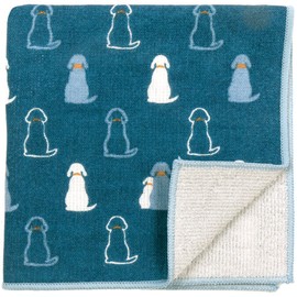 Wataol Semi Wash (Towel Handkerchief), Sitting Dog, Gray