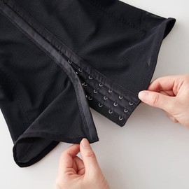 GUNZE TC6300B Waist Cincher Flat-tuche Tuche Women's Waist Shapewear, Black