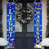 Avezano Happy Hanukkah Banner Hanukkah Chanukah Door Decorations Light It