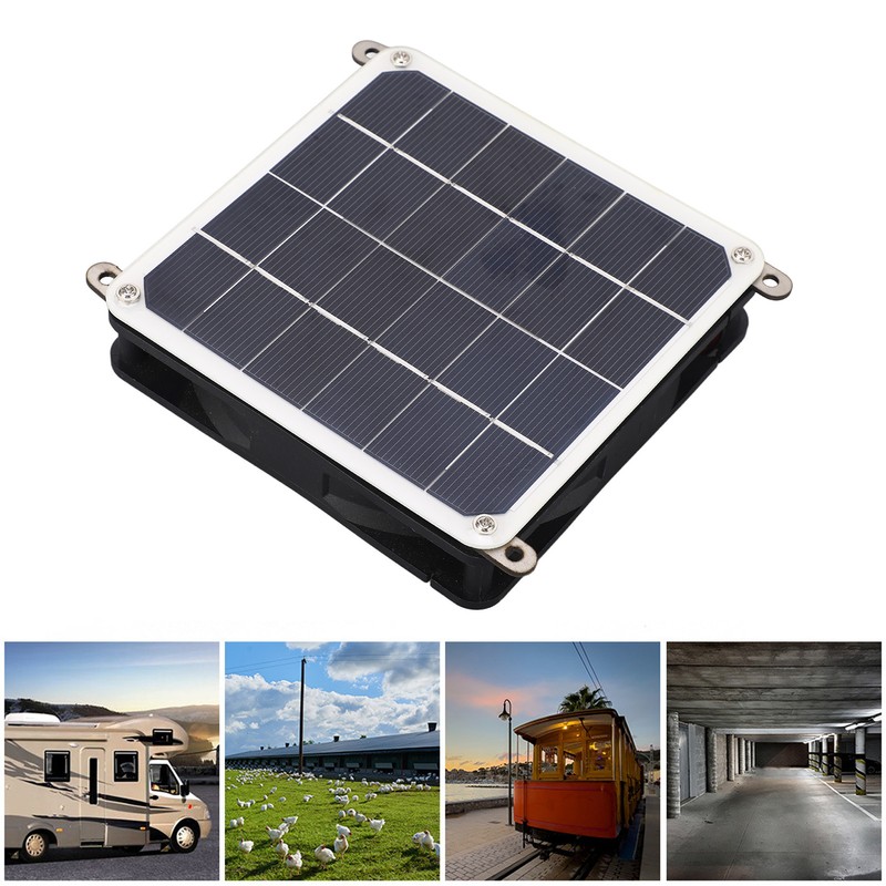Solar Panel Powered Fan Kit 20W Monocrystalline Solar Panel Exhaust