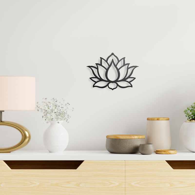 keluly Metallic Decoration Floating Wall Sculpture with Shadow Made of