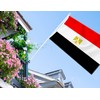 Large Egypt Flag,3x5 FT Egyptian 75D Outdoor Banner,Egyptians Decor for