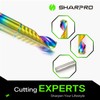 SHARPRO O Flute Upcut Spiral Router Bit 1/4 Inch Shank