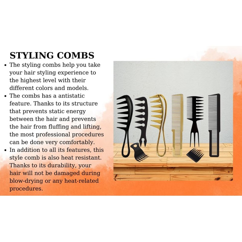 Totex Hair Styling Powder Wax & Styling Comb (Gold No1)