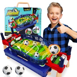 Pinkgarden Mini Foosball Table Games, Tabletop Football Soccer Game, Table Top Foosball Desktop Sport Board Game for Indoor Fun Family Game Night (Mini Foosball Table Games)