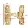 Wocoe Gold 90/180 Degree Barn Door Lock - Zinc Alloy