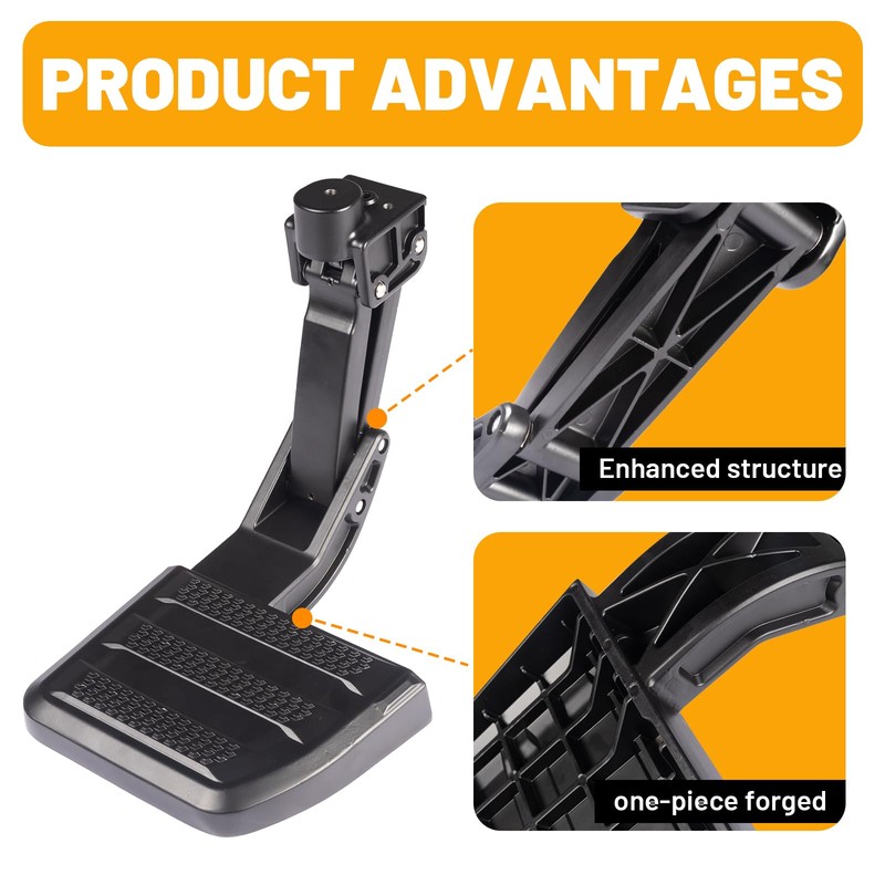 One-Piece Aluminum Upgraded Rear Bed Step Compatible with Toyota Tacoma