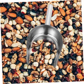 Gogogmee 2 Pieces Stainless Steel Ice Scoop, Multifunctional Scoop for Ice Cubes, Flour Scoops and Food, Robust Shovel for Kitchen, Bar and Parties, Ideal for Ice Cutters and Ice Cube Trays