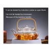 800ml Glass Teapot With Glass Infuser, Teapot With Strainer For