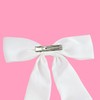 Bride To Be Embroidered Hair Bow Bride White Hair Bow
