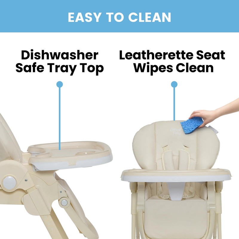 Delta Children Little Folks 2-in-1 SlimFold High Chair for Babies