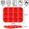 CAKETIME Silicone Muffin Pan, 12-Cup Cupcake Pan for Baking 3