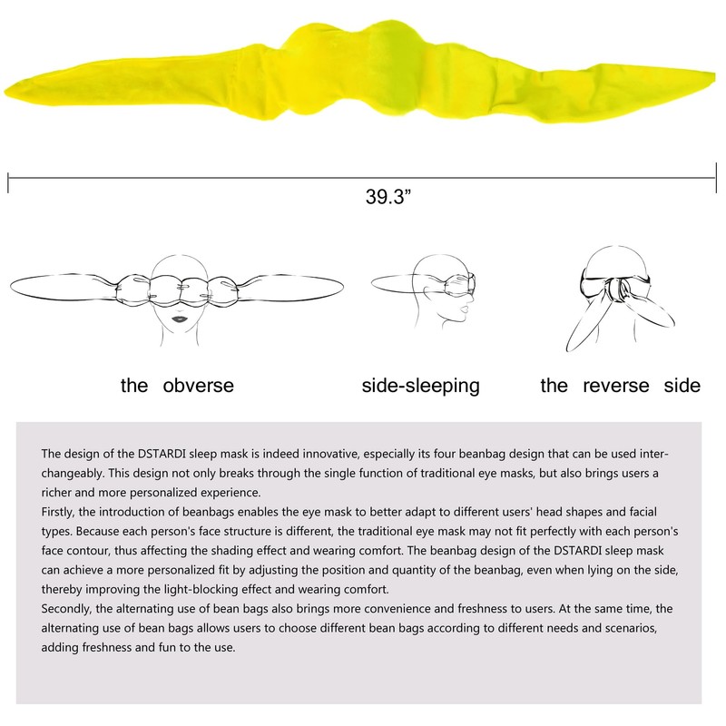 DSTARDI Gentle Pressure Sleep Mask, which can be Heated by
