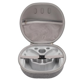 Hard Carrying Case for VR Glasses, Grips and Accessories, EVA Shock Resistant Portable Travel Case, Double Zipper Large Capacity Storage Bag with Shoulder Strap, Internal Pocket