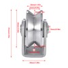 Stainless Steel 3in V Groove Heavy Duty Track Wheel Rigid