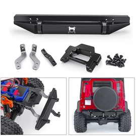ZHRCFUN Metal Rear Bumper RC Bumper for 1/18 TRX-4M TRX4M Bronco Defender RC Crawler Car Upgrade Parts