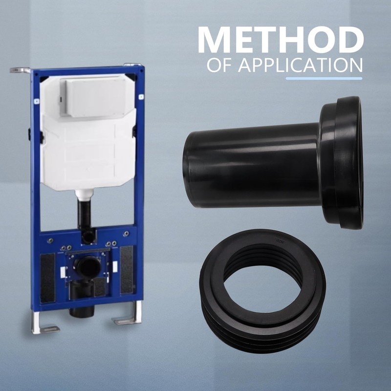 Wall Hung Toilet Connection Kit, Replacement for Geberit 152.426.46.1, WC