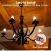 Trisonic 10pk LED Candelabra Bulb C37 Replacement 7W 60W E12
