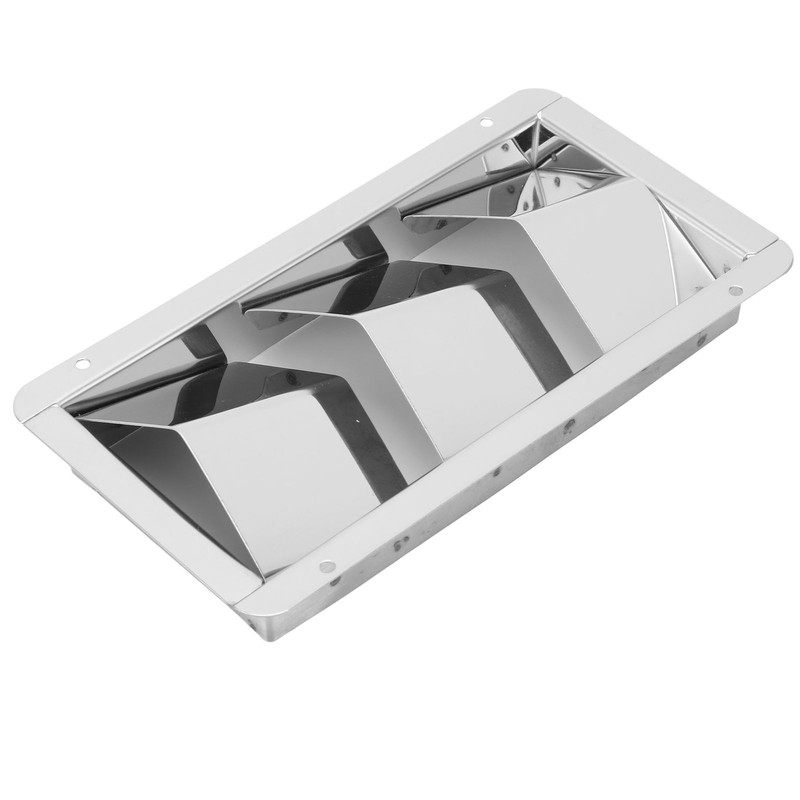 Pair Marine Air Vent Cover 3 Slots 210x110mm Rectangle Louver
