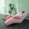 STARBRILLIANT Inflatable Deck Chair with Air Pump, Foldable Lounge Chair