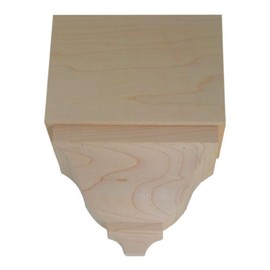 Hardwood Crown Molding Middle Block EWCR82, Maple